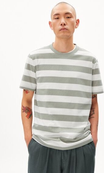 ARMEDANGELS BAHAAR STRIPES - Herren T-Shirt Relaxed Fit aus Bio-Baumwolle