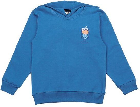 Cotokids Kinder Sweatshirt – Blau, weich & bequem, kleines Eiscreme-Motiv, Alltag & Schule | Walkiddy