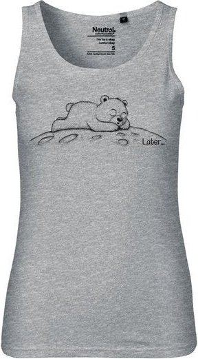 HANDGEDRUCKT Frauen Tank Top "Later" aus 100% Bio Baumwolle (kbA)