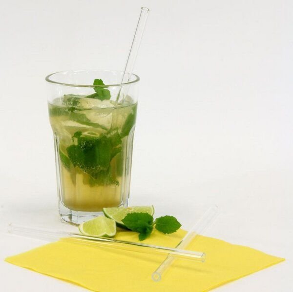 everstraw Glas Trinkhalm L