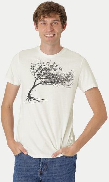 Peaces.bio - handbedruckte Biomode Bio-Herren-T-Shirt "Windy Tree"