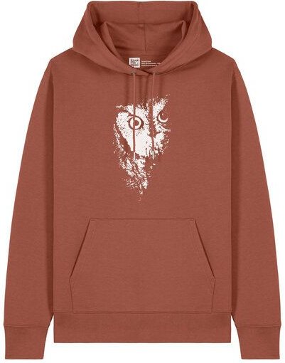 ilovemixtapes Unisex Hoodie „Eule“ – Bio-Baumwolle, Fair Wear | Heritage Brown, Black, Deep Teal
