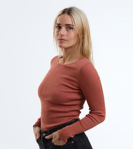 GARY MASH Gestricktes Rib Longsleeve Yuma aus Biobaumwolle