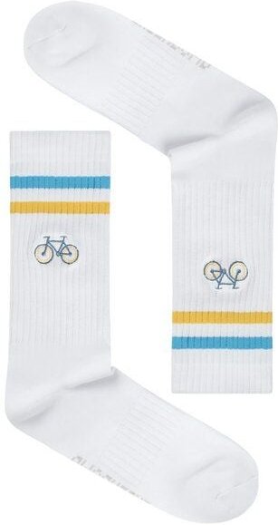 GREENBOMB Tennis-Socken Bike Loop White