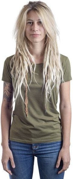 Thumbnail - Life-Tree Bambus Shirt Fairwear für Damen "Basic" in Moss Green