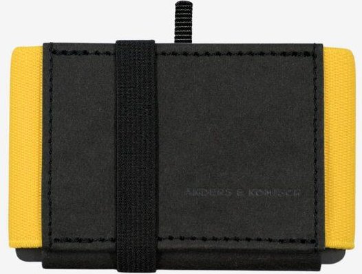 ANDERS & KOMISCH MINI PRO Wallet Schwarz – Kleiner Geldbeutel mit Münzfach - bequemer Kartenzugriff