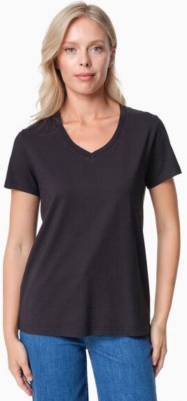 ORGANICATION TESSA | Basic T-Shirt aus Bio-Baumwolle mit V-Ausschnitt