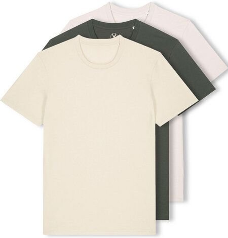 YTWOO 3er Pack Iconic Basic Unisex T-Shirt aus 100% Biobaumwolle| Viele Farbkombinatioben|Fair|Nachhaltig