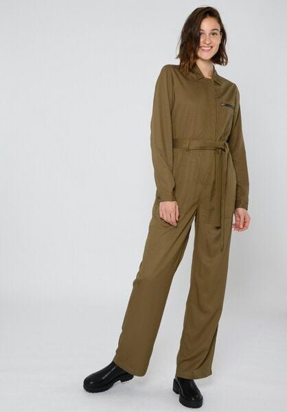 ThokkThokk Damen Jumpsuit TT56 aus LENZING ECOVERO Viskose