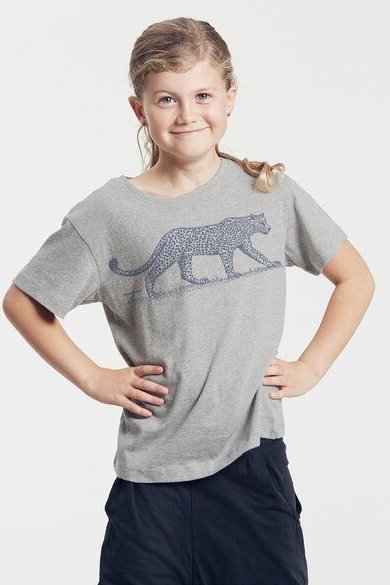 Peaces.bio - handbedruckte Biomode Bio-Kinder T-Shirt Leopard