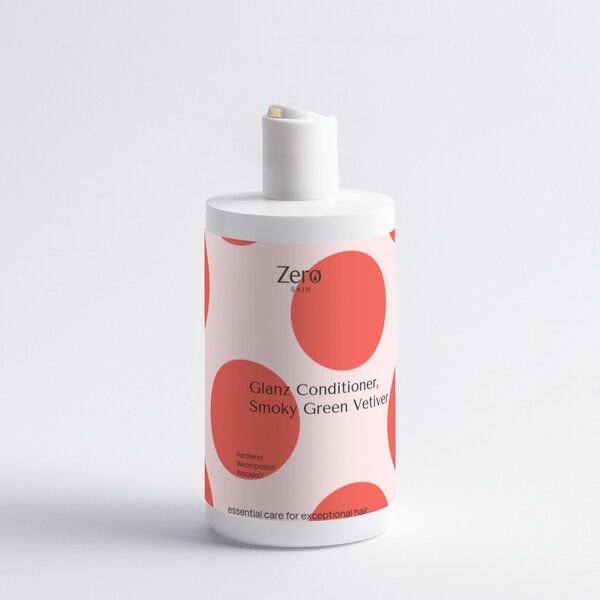 Zero Skin Glanz Conditioner, Smoky Green Vetiver - 370 ml mit Panthenol, Betaine, Weizenprotein & Avocadoöl – für trocke...