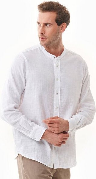 ORGANICATION Hemd aus Bio-Baumwolle mit Stehkragen