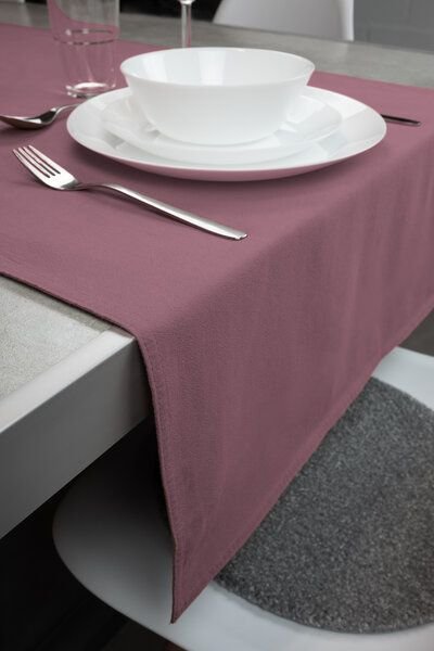 jilda-tex Tischläufer Renforce 100% Bio-Baumwolle Uni 50x160cm