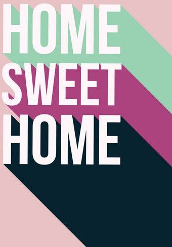 Photocircle Poster / Leinwandbild - Home Sweet Home