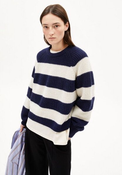 Thumbnail - ARMEDANGELS Damen Pullover - Kaagi Stripes