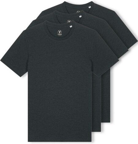 YTWOO 3er Pack Iconic Basic Unisex T-Shirt aus 100% Biobaumwolle|Essential Farben|Fair|Nachhaltig
