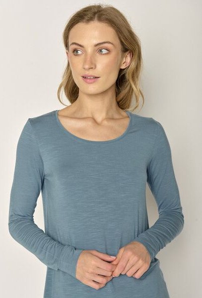 GREENBOMB Basic Mind - Lässiges Longsleeve aus Viskose (LENZING ECOVERO) Mix / Fair & Vegan