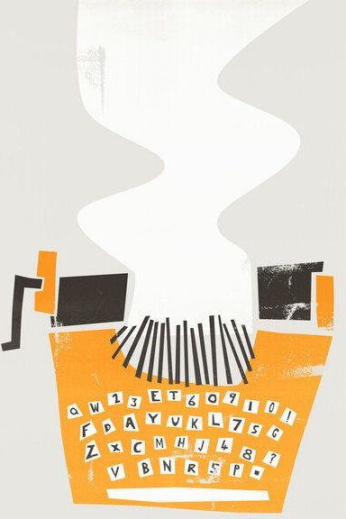 Photocircle Poster / Leinwandbild - Vintage Typewriter