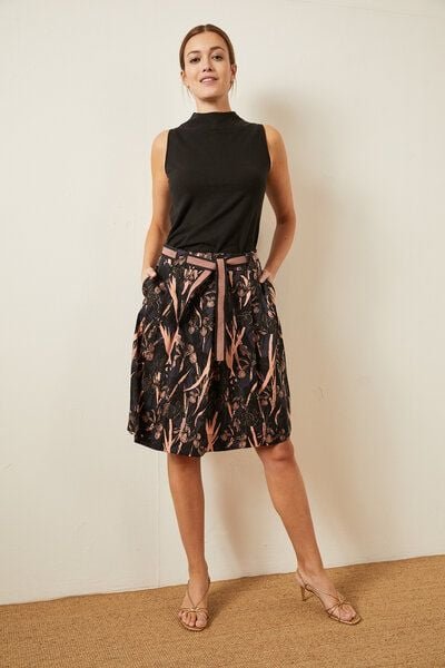 LANIUS Rock aus Tencel Print Yves Garden