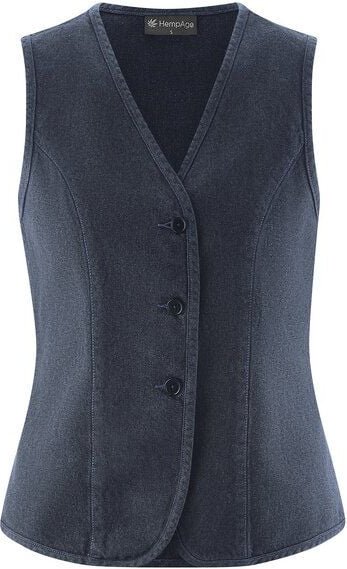 HempAge Damen Weste Hanf/Biobaumwolle Slim Fit