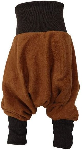 liebewicht Warme Yogahose Pumphose Bio Fleece braun