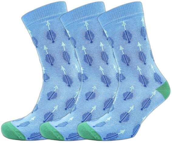 BLS Organic 3er Pack GOTS zertifiziert 98 % Bio-Baumwolle Arrow Design Damensocken