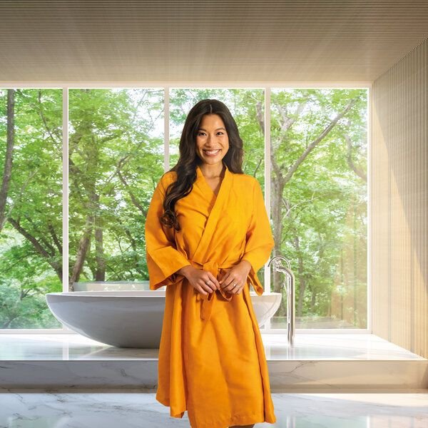 Kayori Kimono - Tencel - Unifarbig