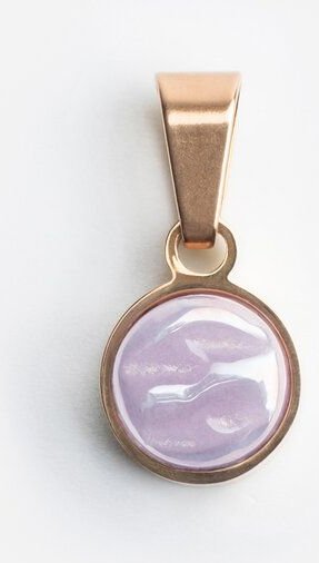 ALEXASCHA Kettenanhänger aus Glas | Mix & Match Charms | Roségold