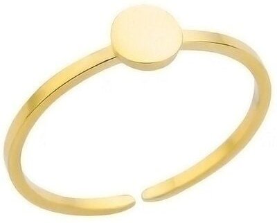 Größenverstellbarer sehr feiner DOT Ring ca. Ø 16 - 19mm, Breite des Ringes 1mm und DOT 5mm von Elektropulli