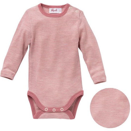 People Wear Organic Wolle-Seide Langarm-Body, in 5 Farben