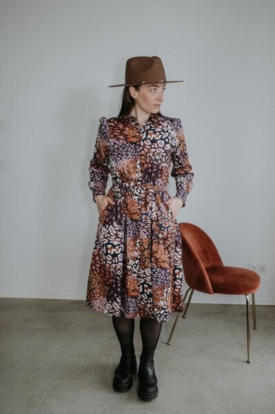 FARM UM'S HERZ Leo Hemdblusenkleid