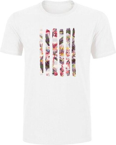 Human Family Herren Sommer T-Shirt Rolls "Floral" in weiß aus 100% Bio-Baumwolle