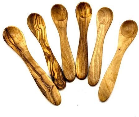 Olivenholz erleben Eierlöffel (6er Set) aus Olivenholz