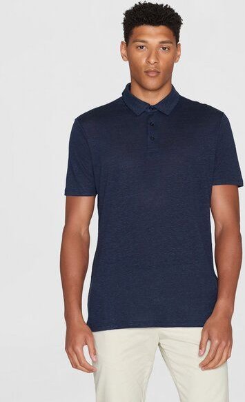 Thumbnail - KnowledgeCotton Apparel Poloshirt - Linen polo - aus Leinen