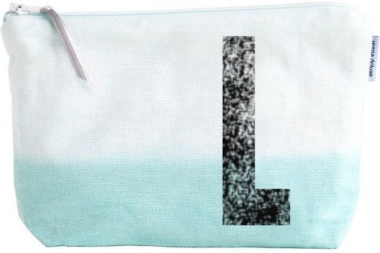 renna deluxe Kulturtasche und Schminktasche mit Monogramm MINT