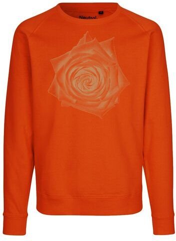 Peaces.bio - handbedruckte Biomode Bio Damen Sweatshirt Loose Fit Rose