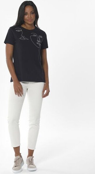 ORGANICATION T-Shirt aus Bio-Baumwolle mit Stickerei