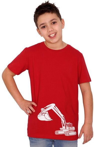 HANDGEDRUCKT "Bagger" Unisex Kinder T-Shirt