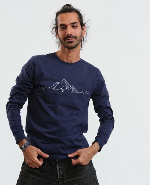 Thumbnail - GARY MASH Langarmshirt Scott Mountainbeat aus Biobaumwolle