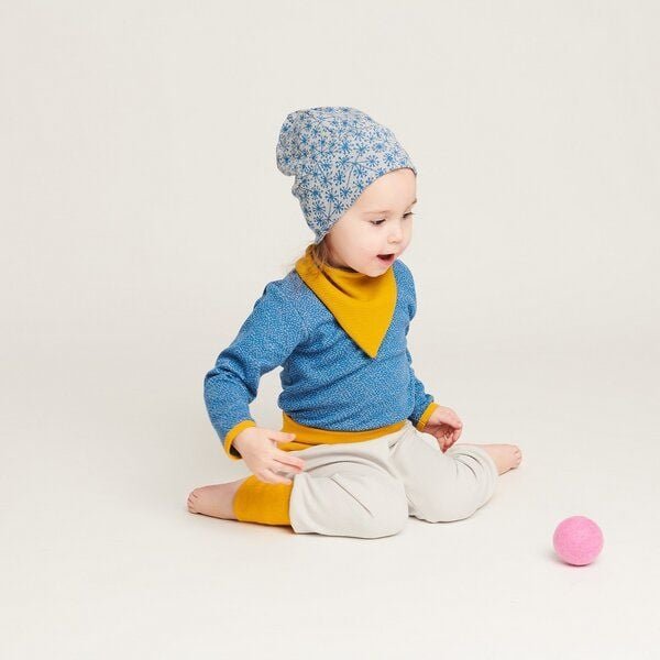 Cheeky Apple Babypumphose "Ripp Interlock Gletscher" aus 100% Bio-Baumwolle