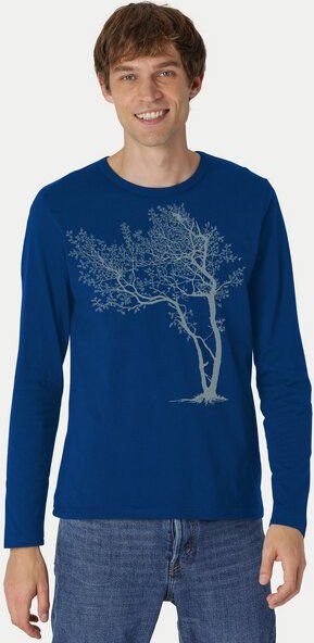 Peaces.bio - handbedruckte Biomode Bio-Herren-Langarmshirt Fancy Tree
