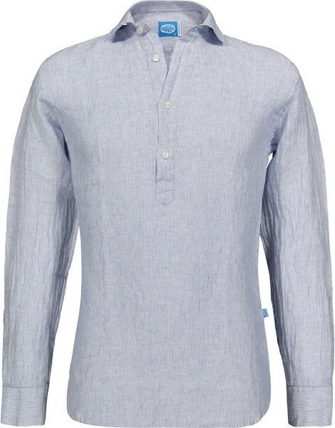 Panareha SAMUI Gestreiftes Leinen Popover Hemd