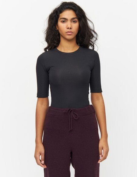 KnowledgeCotton Apparel T-Shirt - Rib t-shirt - aus Bio-Baumwolle