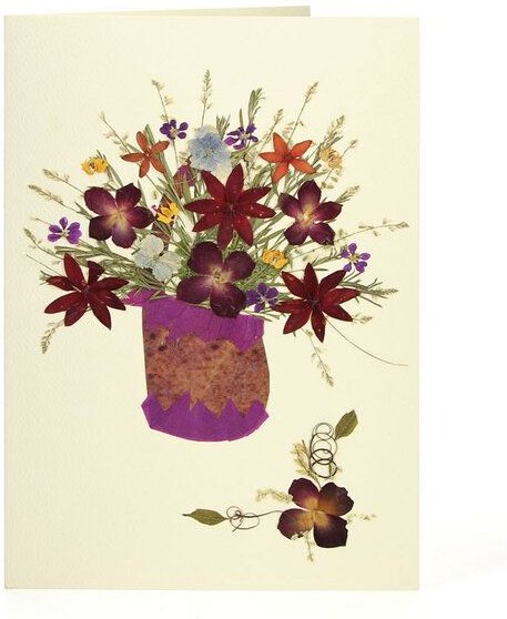 GLOBO Fair Trade Grußkarte Wildblumen WIESENSTRAUSS