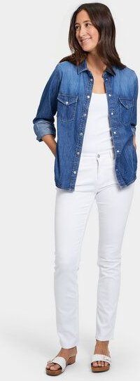 FUTURE:PEOPLE. 09:00 SLIM FIT - Mid Waist- Damen Jeans aus Comfort-Stretch-Denim (30900 0 1010)