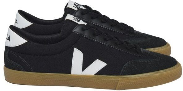 Veja Damen-Sneaker Volley Canvas Black White Natural