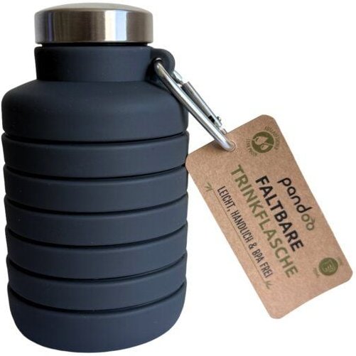 pandoo Faltbare Silikon Trinkflasche 700ml – BPA-frei, auslaufsicher & wiederverwendbar
