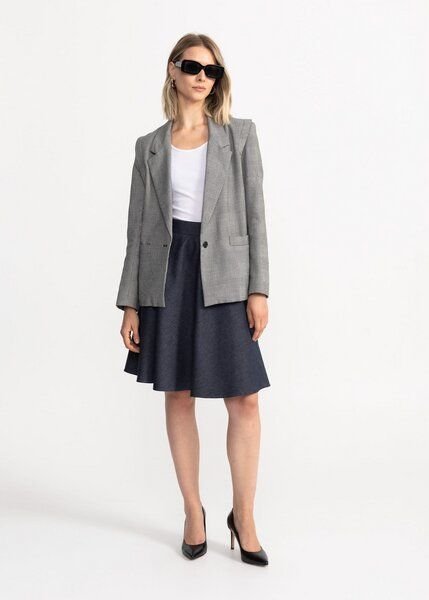 De IONESCU Der kurze Rock aus Bio-Baumwolle - Navy