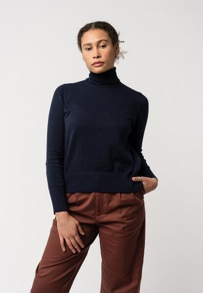 Feinstrick Rollkragenpullover MAYURA | von MELA | Fairtrade & GOTS zertifiziert