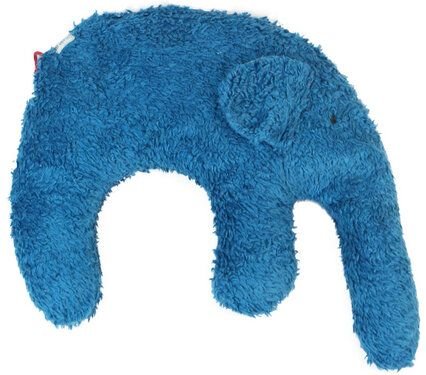 Pat und Patty Kuschelkissen/Nackenkissen/Nackenhörnchen "Elefant" EL-312,Füllung: Dinkelspelz bzw. Hirsespelz